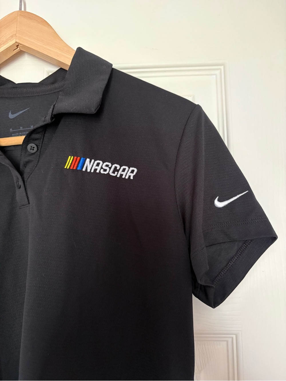 Nike Black NASCAR Polo